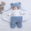 Baby Sleeping Bag Ultra-Soft Fluffy Fleece Newborn Receiving Blanket Infant Boys Girls ClothesSleeping Nursery Wrap Swaddle